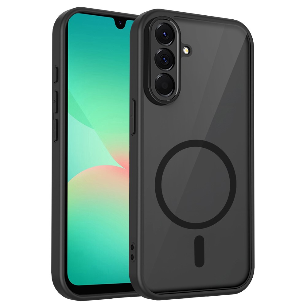  Samsung Galaxy S26 Skal MagSafe Hybrid Transparent / Svart - Teknikhallen.se