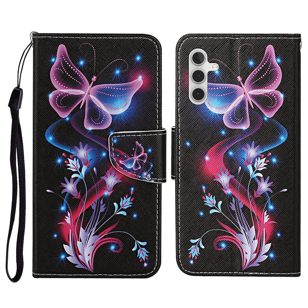  Samsung Galaxy S26 Fodral Med Tryck Fjäril - Teknikhallen.se