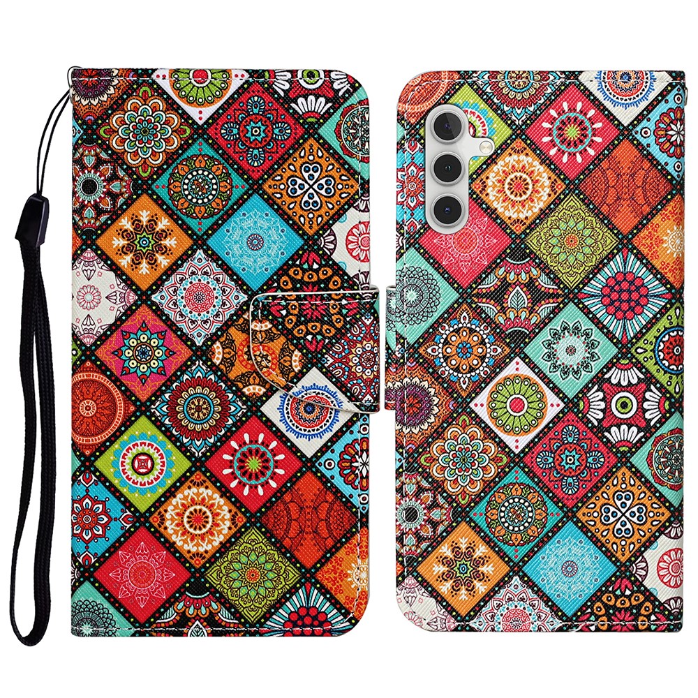 Samsung Galaxy S26 Fodral Med Tryck Mandala Blommor - Teknikhallen.se