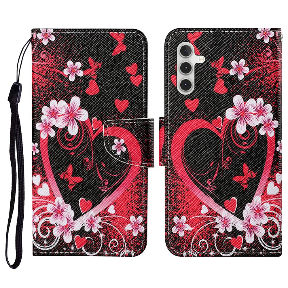  Samsung Galaxy S26 Fodral Med Tryck Rött Hjärta - Teknikhallen.se