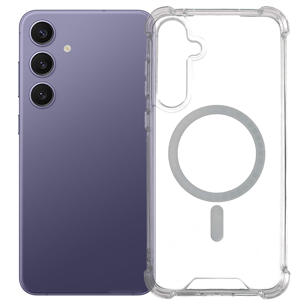  Galaxy A57 5G Skal MagSafe Shockproof Hybrid Transparent - Teknikhallen.se