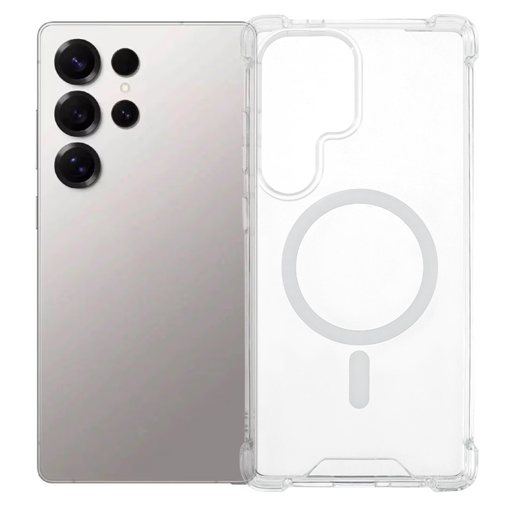  Galaxy S26 Ultra Skal MagSafe Shockproof Hybrid Transparent - Teknikhallen.se