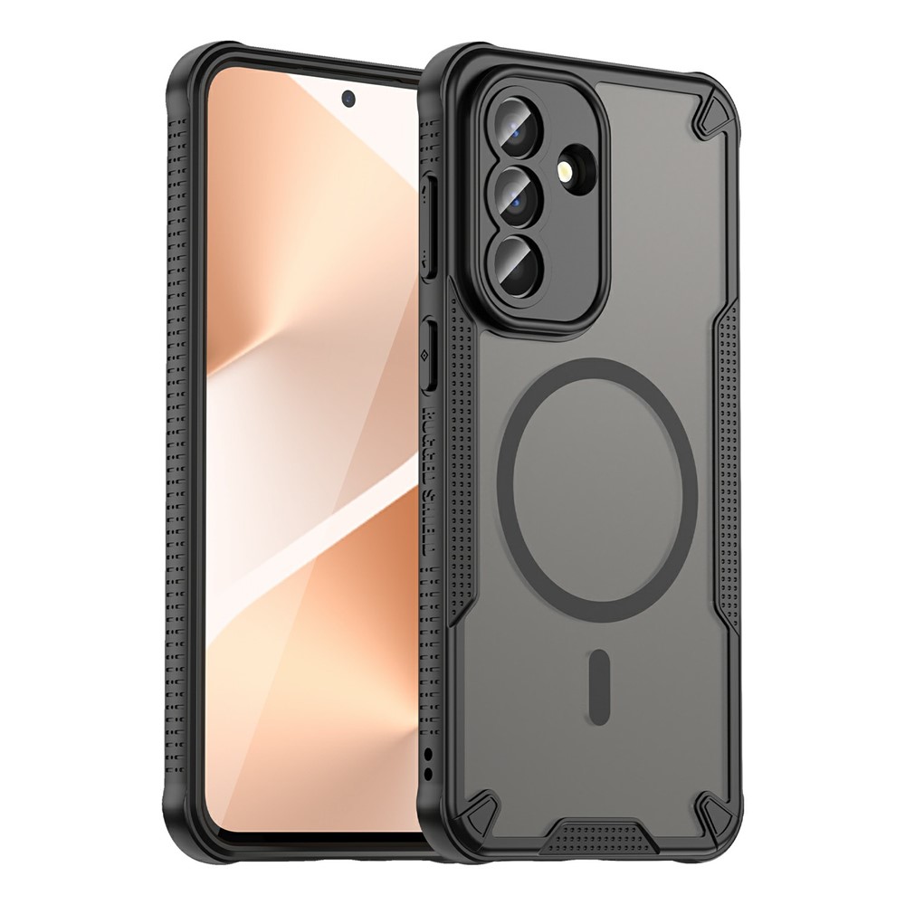  Samsung Galaxy A57 5G Skal MagSafe Hybrid Armor Svart - Teknikhallen.se