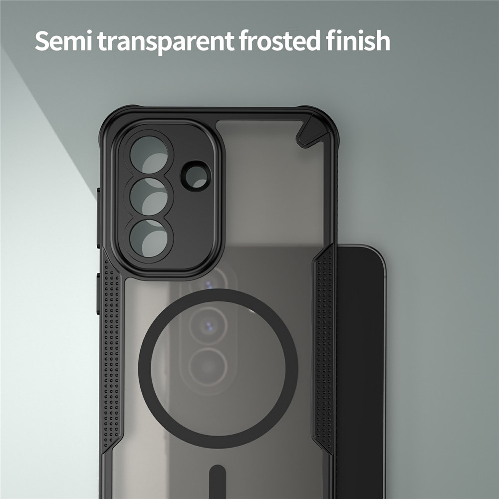  Samsung Galaxy A57 5G Skal MagSafe Hybrid Armor Svart - Teknikhallen.se