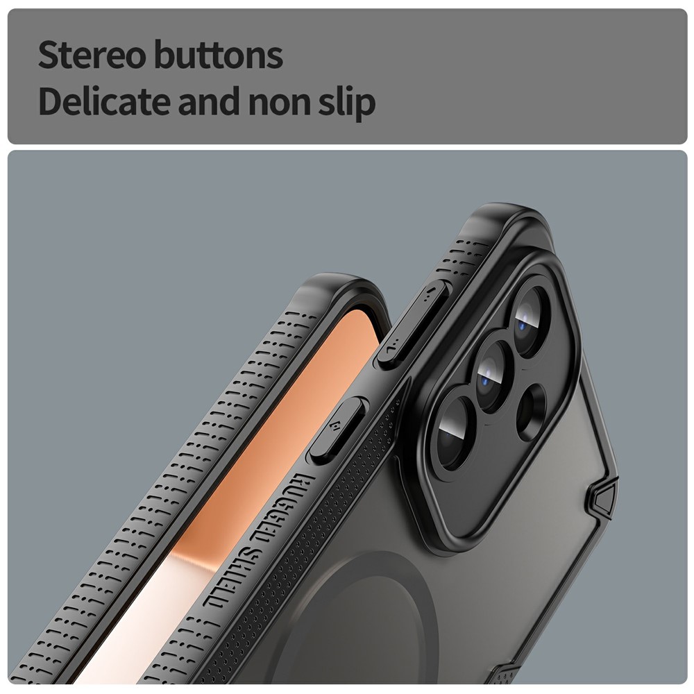  Samsung Galaxy A57 5G Skal MagSafe Hybrid Armor Svart - Teknikhallen.se