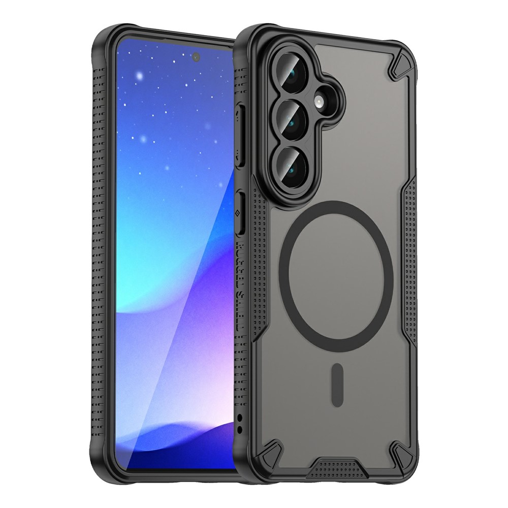  Samsung Galaxy S26 Skal MagSafe Hybrid Armor Svart - Teknikhallen.se