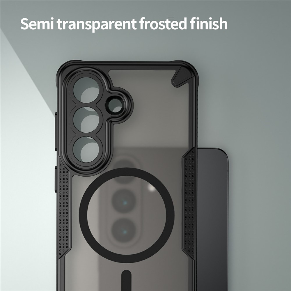  Samsung Galaxy S26 Skal MagSafe Hybrid Armor Svart - Teknikhallen.se