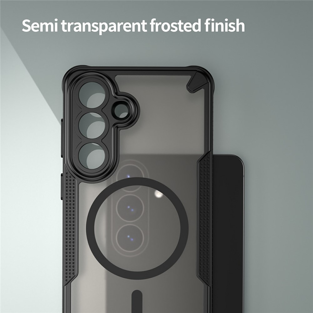  Samsung Galaxy S26 Plus Skal MagSafe Hybrid Armor Svart - Teknikhallen.se