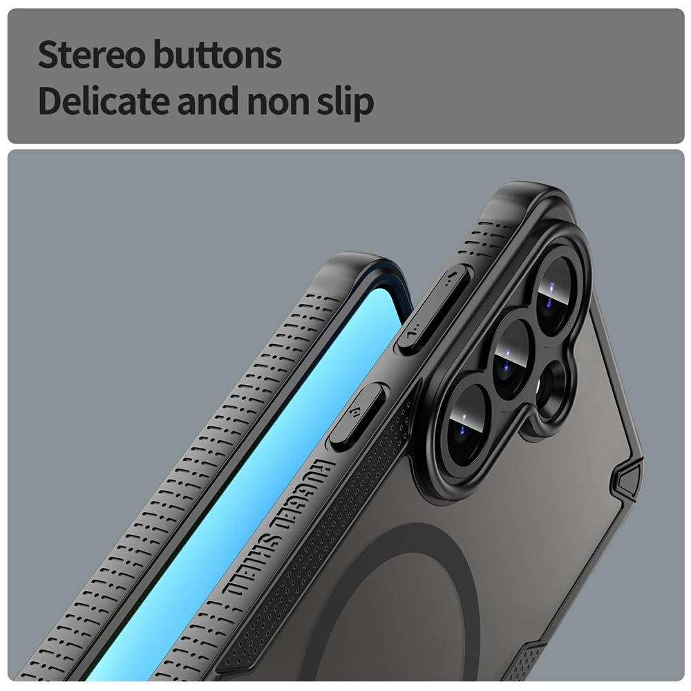  Samsung Galaxy S26 Plus Skal MagSafe Hybrid Armor Svart - Teknikhallen.se