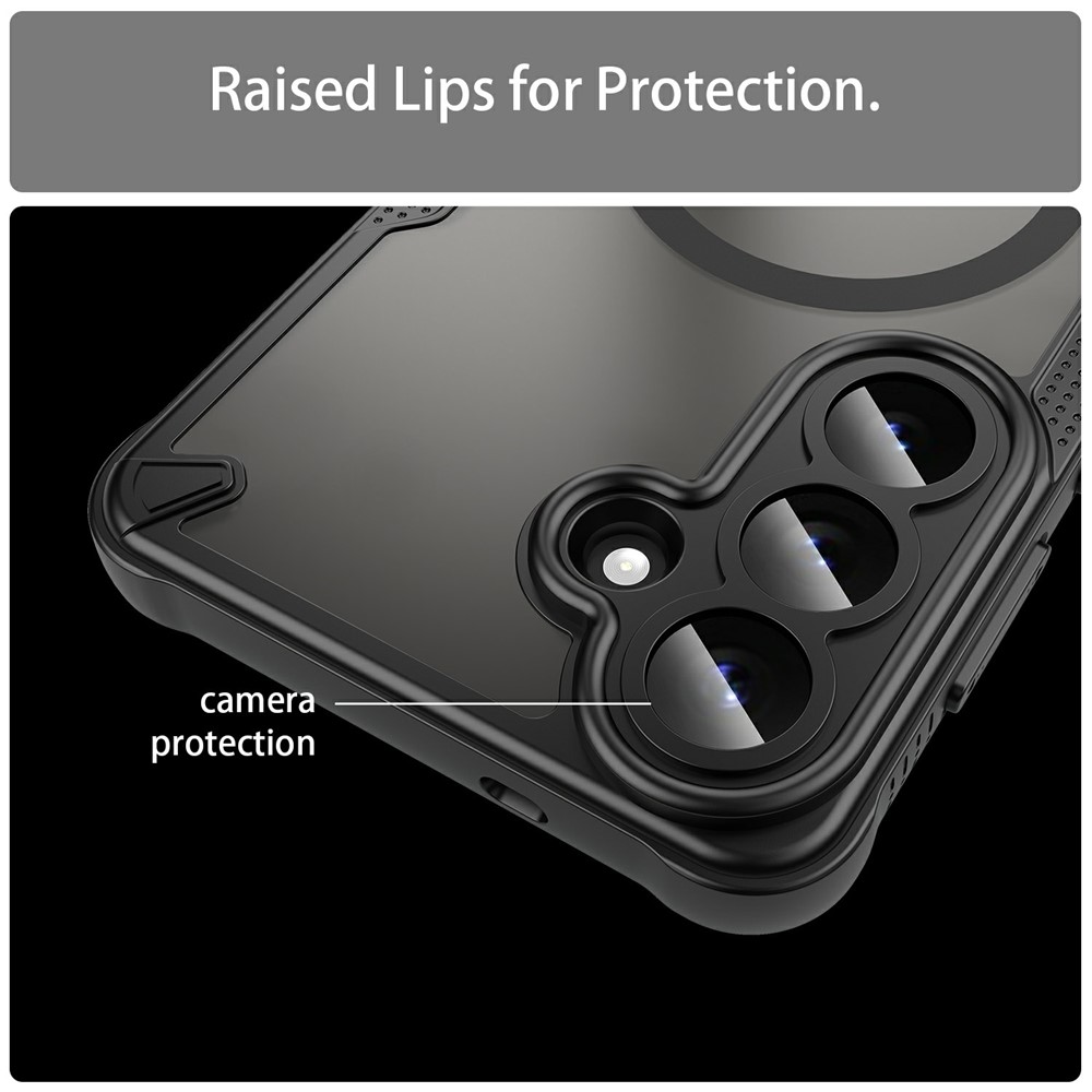  Samsung Galaxy S26 Plus Skal MagSafe Hybrid Armor Svart - Teknikhallen.se