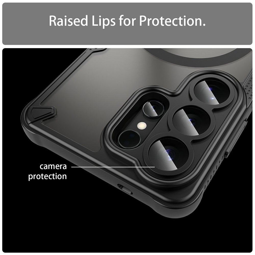  Samsung Galaxy S26 Ultra Skal MagSafe Hybrid Armor Svart - Teknikhallen.se