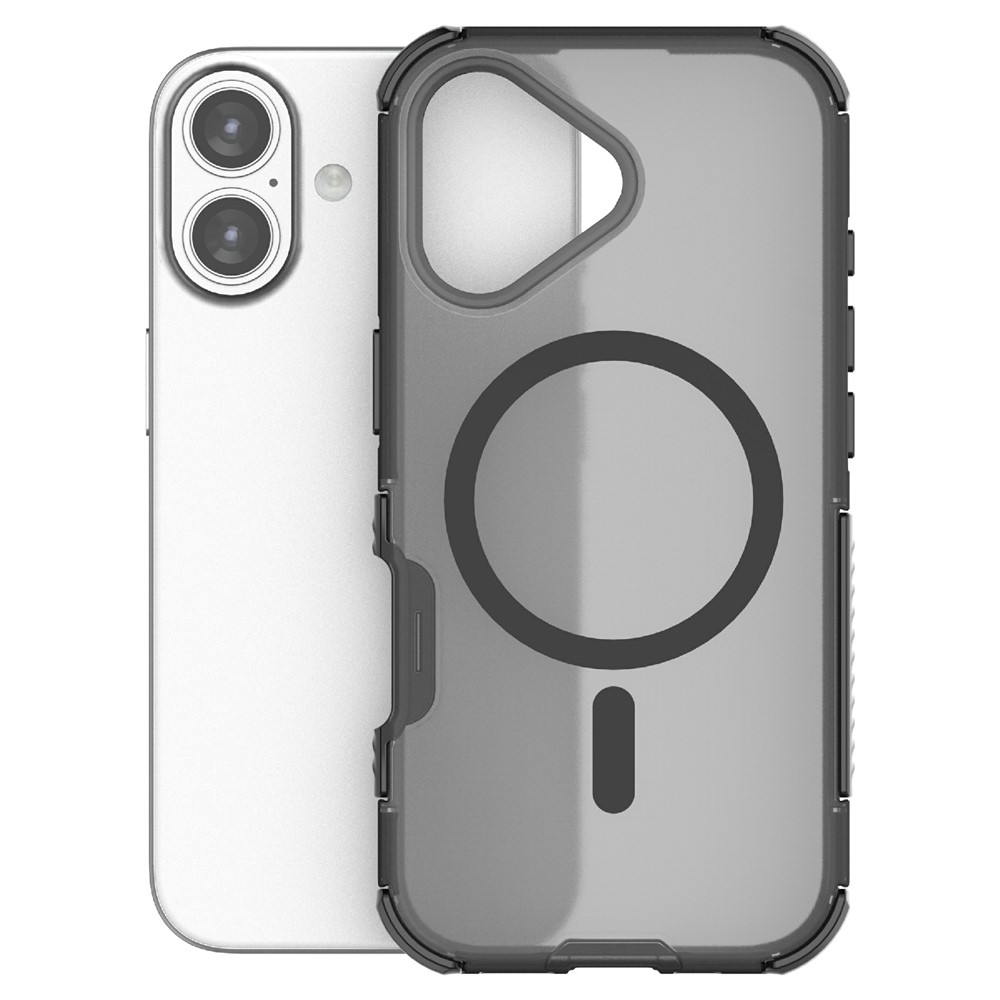  iPhone 17 Skal MagSafe Shockproof Hybrid Svart - Teknikhallen.se