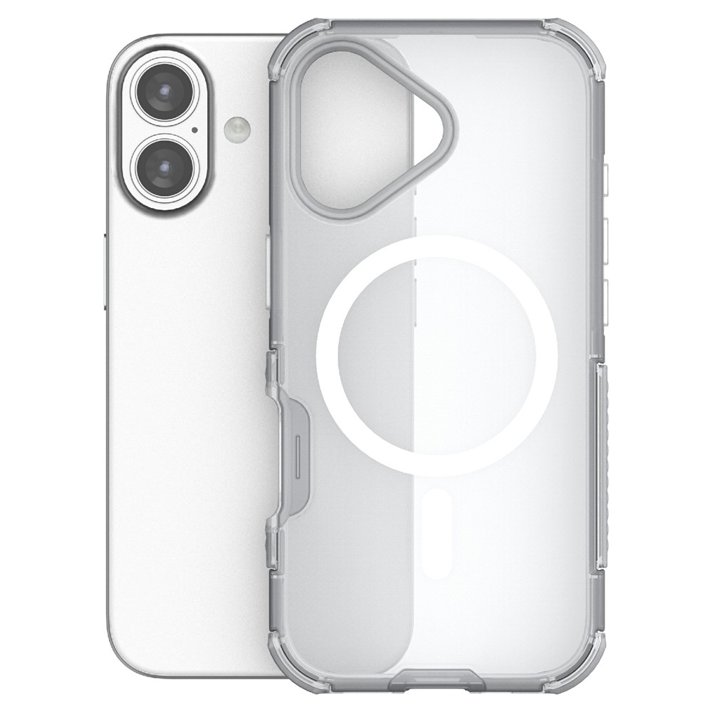  iPhone 17 Skal MagSafe Shockproof Hybrid Vit - Teknikhallen.se