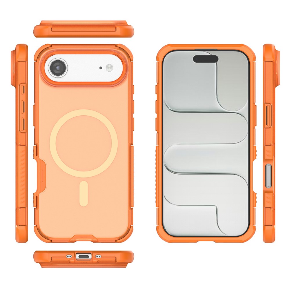  iPhone Air Skal MagSafe Shockproof Hybrid Orange - Teknikhallen.se