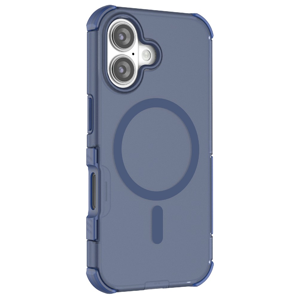  iPhone 16 Skal MagSafe Shockproof Hybrid Blå - Teknikhallen.se