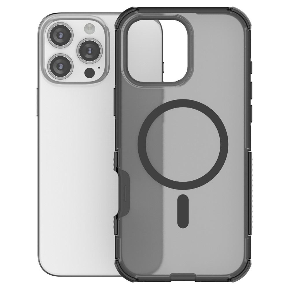  iPhone 16 Pro Skal MagSafe Shockproof Hybrid Svart - Teknikhallen.se
