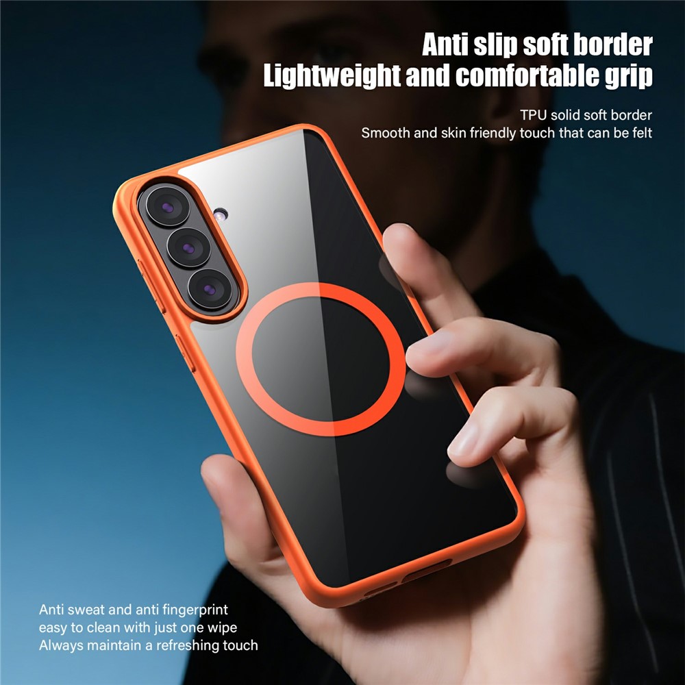  Samsung Galaxy S26 Plus Skal MagSafe Hybrid Orange - Teknikhallen.se