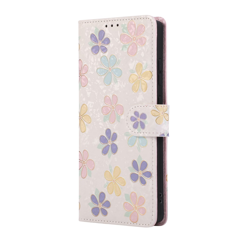  Samsung Galaxy S26 Ultra Fodral RFID Läder Färgglada Blommor - Teknikhallen.se