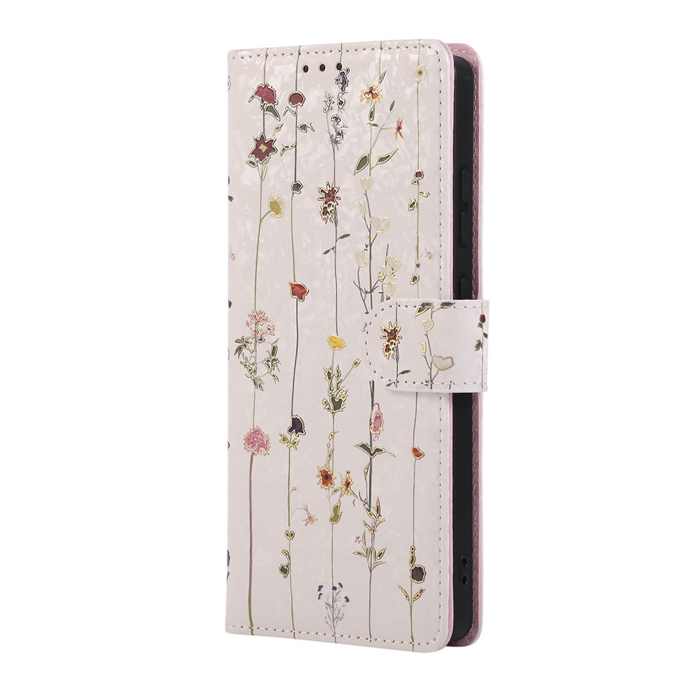  Samsung Galaxy S26 Ultra Fodral RFID Läder Små Blommor - Teknikhallen.se