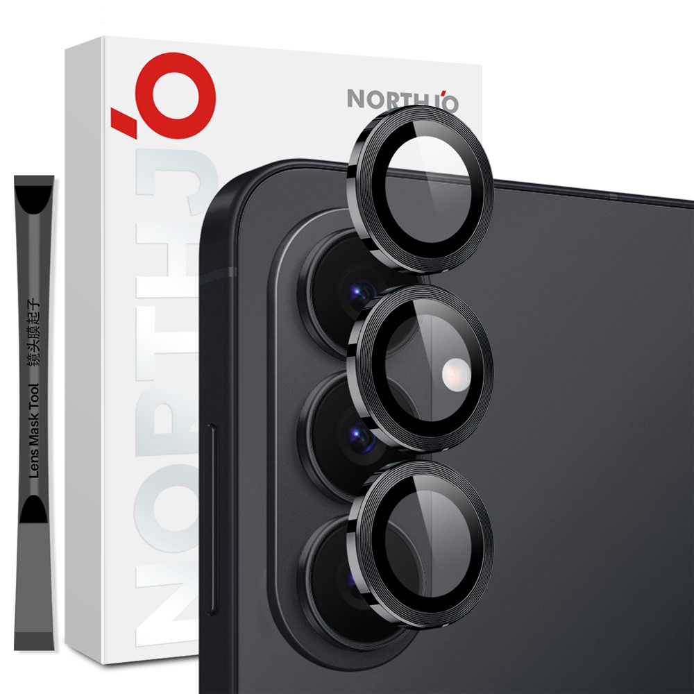 NORTHJO NORTHJO Samsung Galaxy S26 Linsskydd Härdat Glas Svart - Teknikhallen.se