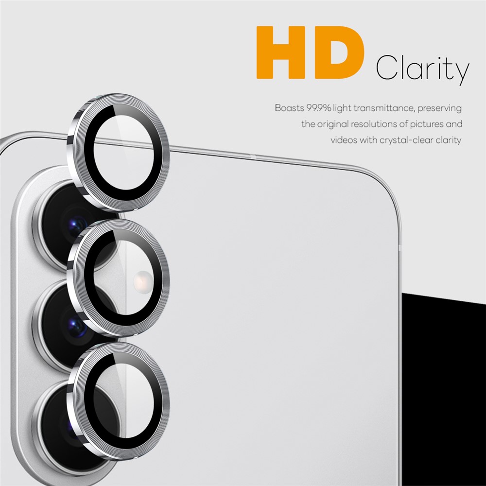 NORTHJO NORTHJO Samsung Galaxy S26 Linsskydd Härdat Glas Silver - Teknikhallen.se