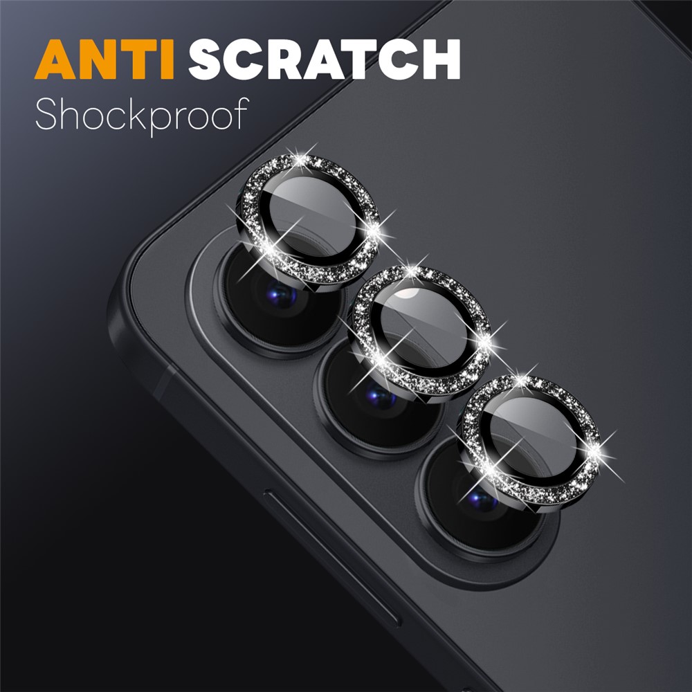 NORTHJO NORTHJO Samsung Galaxy S26 Linsskydd Glitter Svart - Teknikhallen.se