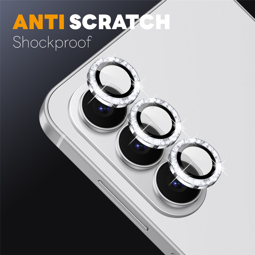 NORTHJO NORTHJO Samsung Galaxy S26 Linsskydd Glitter Silver - Teknikhallen.se