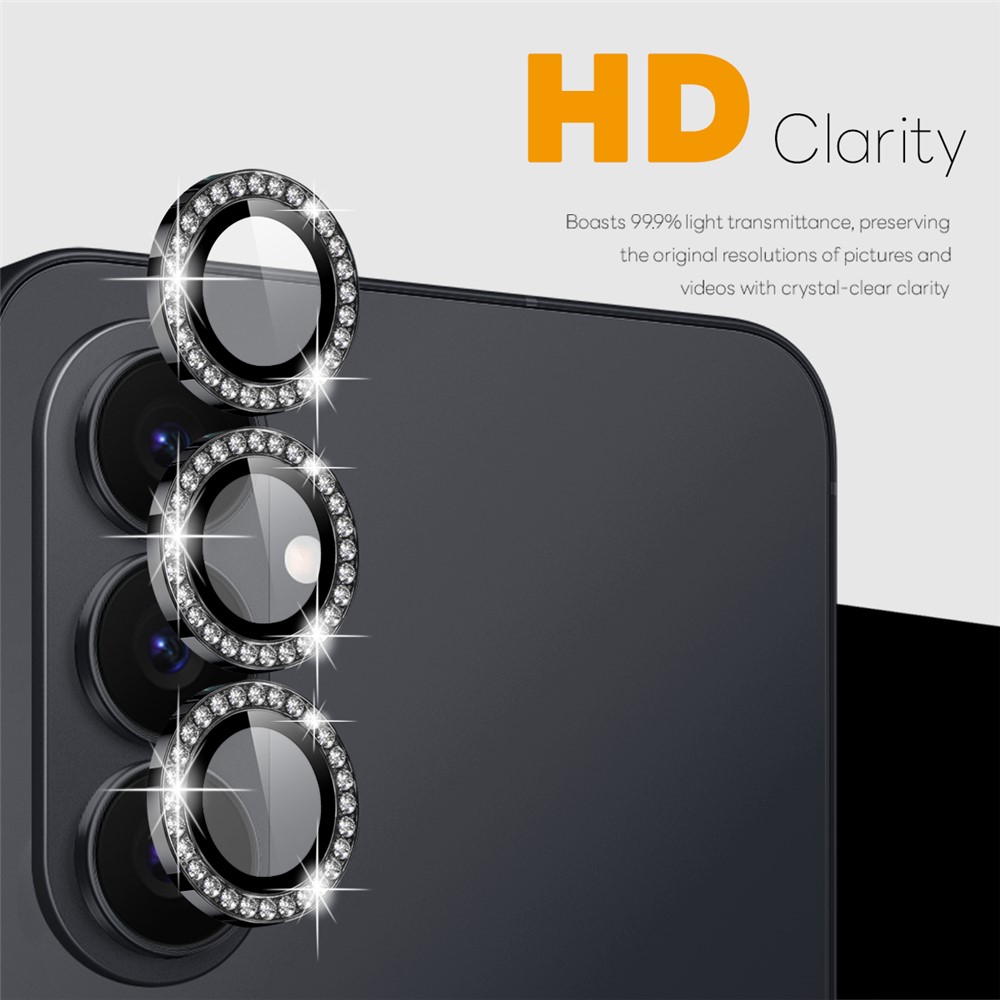 NORTHJO NORTHJO Samsung Galaxy S26 Linsskydd Strass Svart - Teknikhallen.se