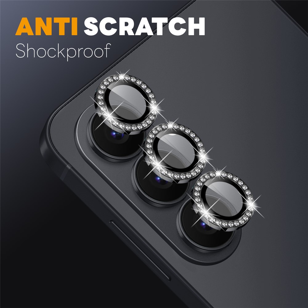 NORTHJO NORTHJO Samsung Galaxy S26 Linsskydd Strass Svart - Teknikhallen.se