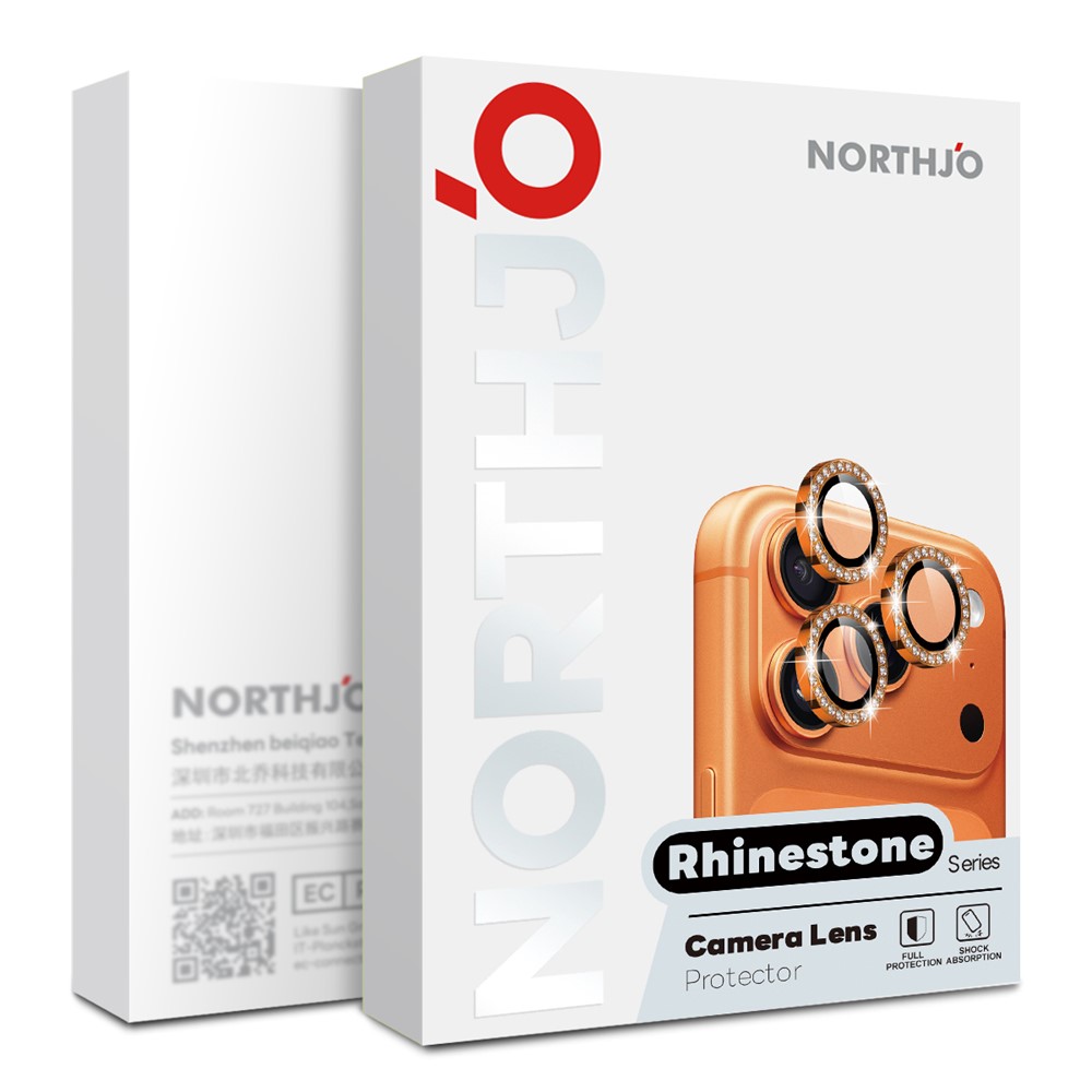 NORTHJO NORTHJO Samsung Galaxy S26 Linsskydd Strass Silver - Teknikhallen.se