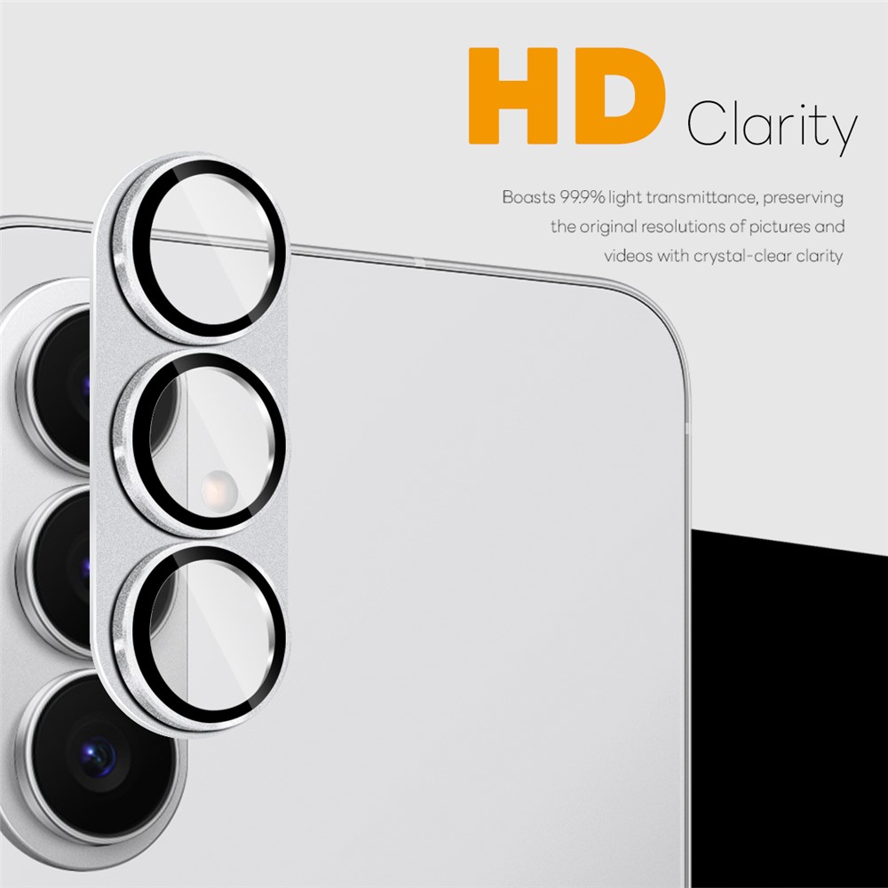 NORTHJO NORTHJO Samsung Galaxy S26 Linsskydd Härdat Glas Silver - Teknikhallen.se