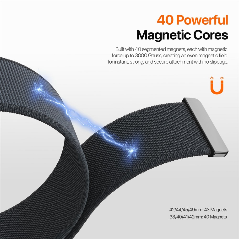 DUX DUCIS DUX DUCIS Apple Watch 42/44/45/46/49 mm Armband Magnetic Strap - Teknikhallen.se