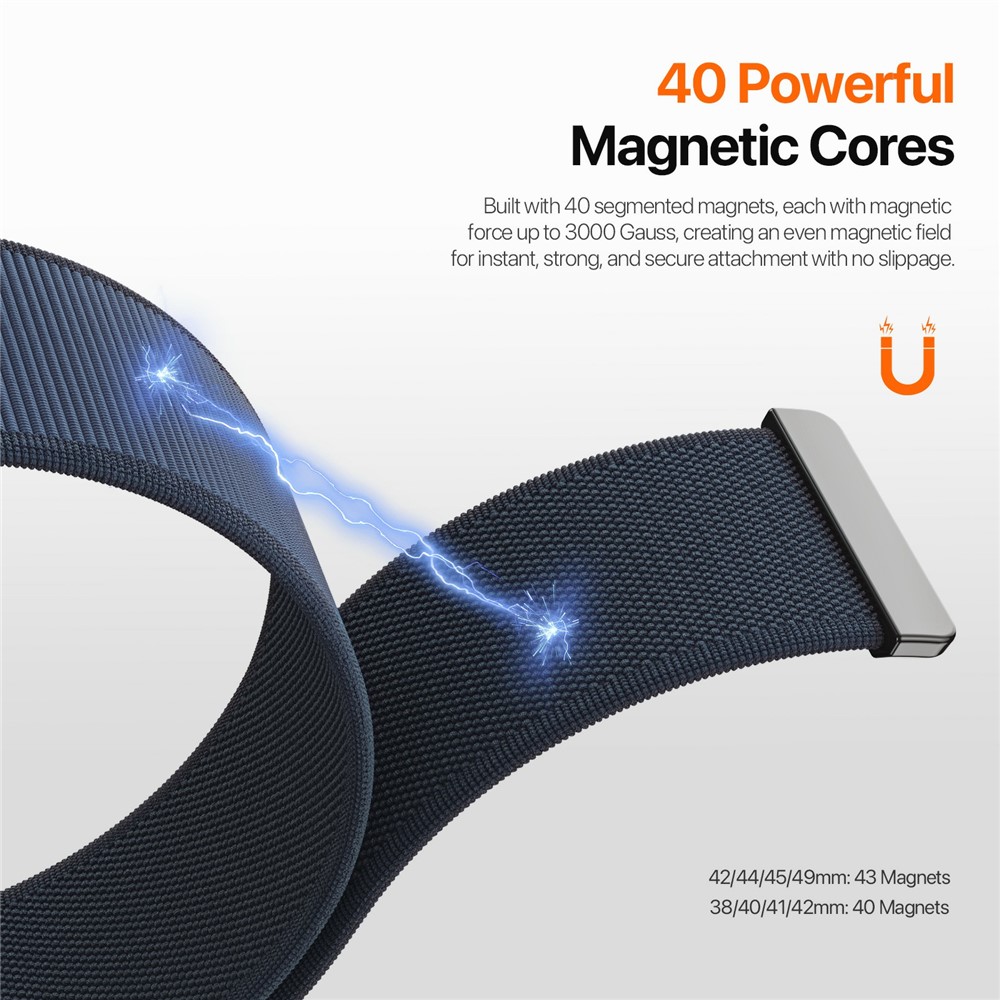 DUX DUCIS DUX DUCIS Apple Watch 42/44/45/46/49 mm Armband Magnetic Strap - Teknikhallen.se