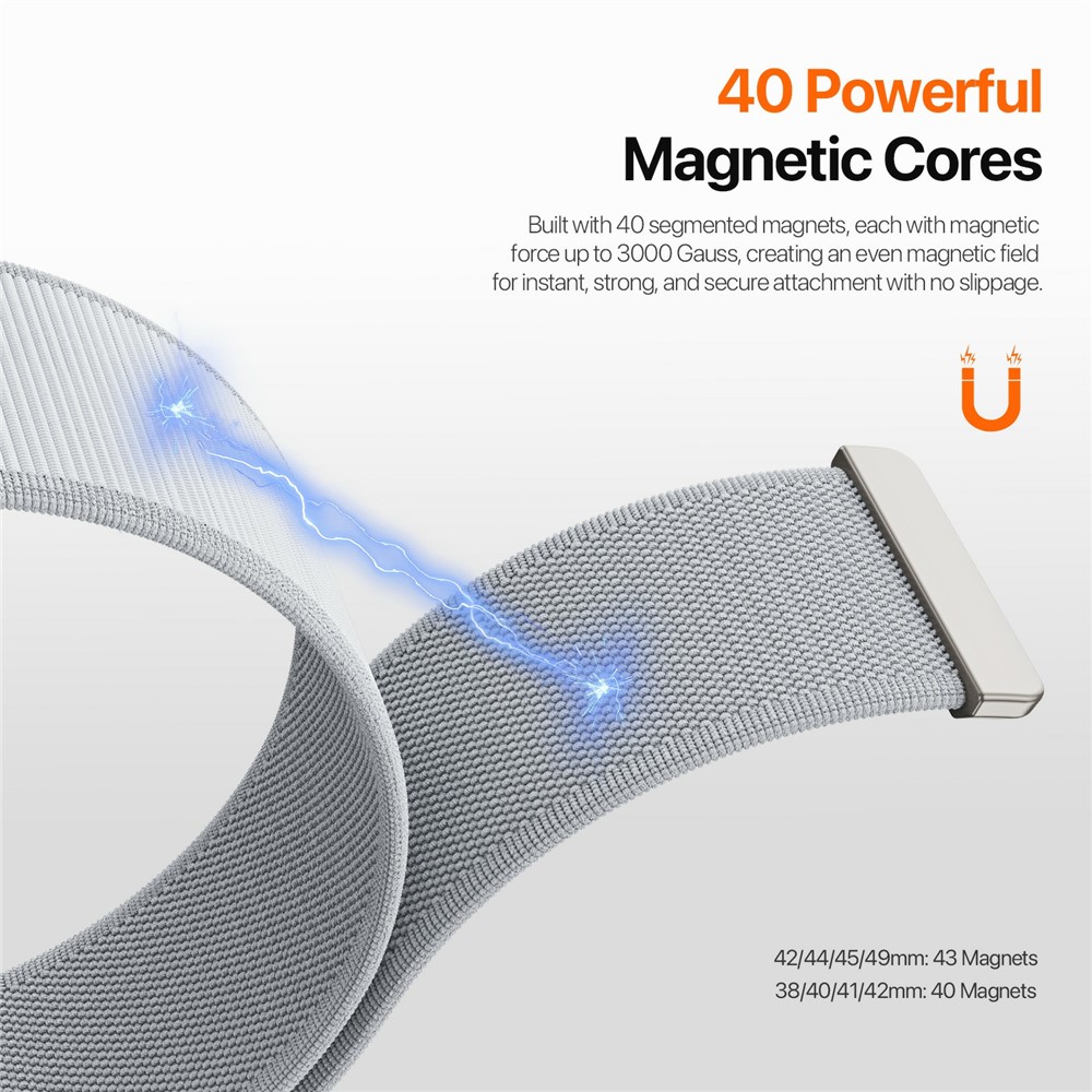 DUX DUCIS DUX DUCIS Apple Watch 42/44/45/46/49 mm Armband Magnetic Strap - Teknikhallen.se