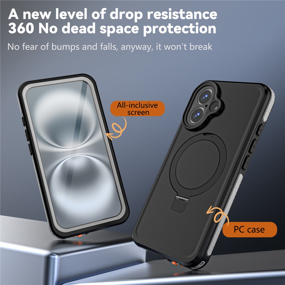 REDPEPPER REDPEPPER iPhone 16 Skal MagSafe Kickstand Vattentät IP68 - Teknikhallen.se