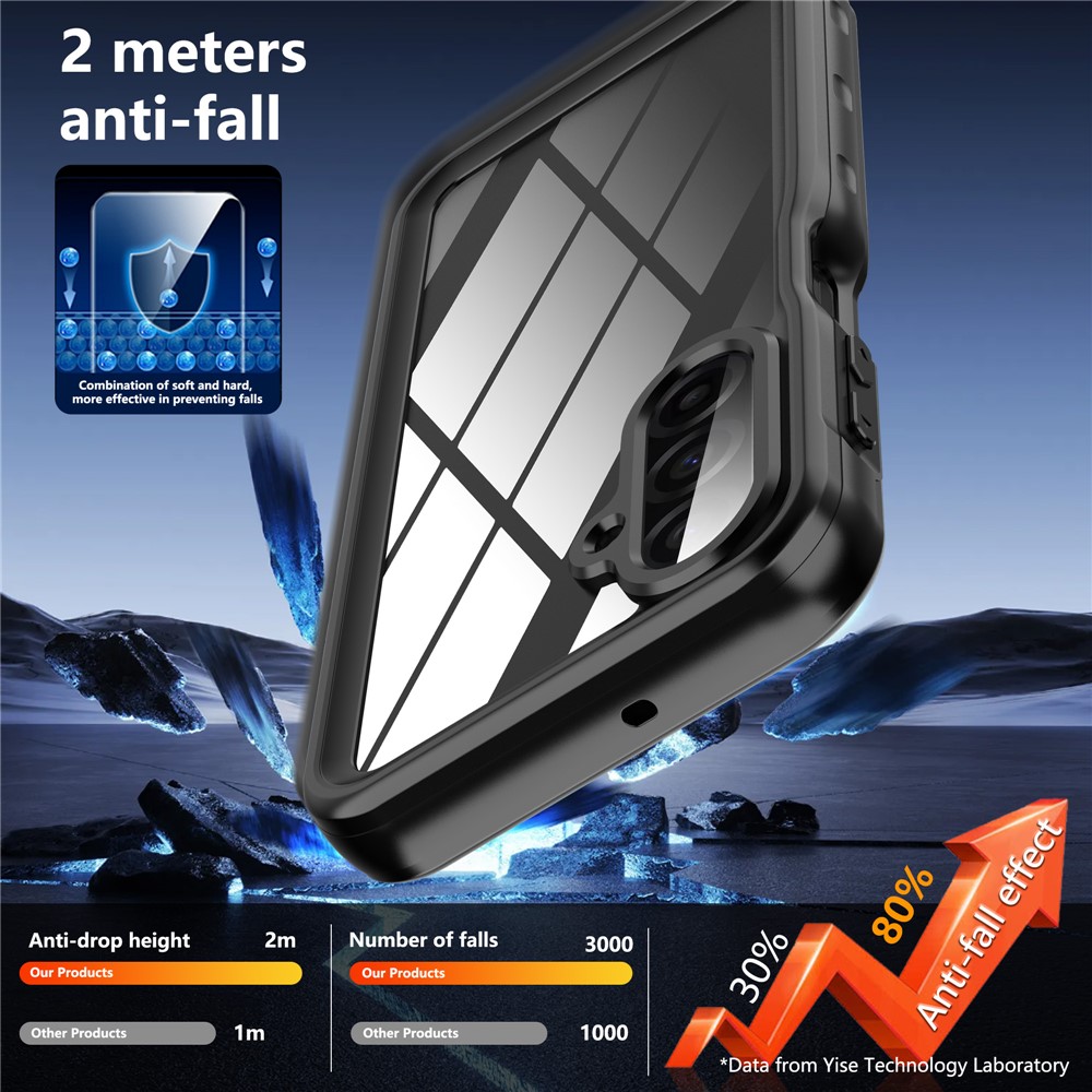 REDPEPPER REDPEPPER Galaxy A17 Skal 360 Vattentätt IP68 Svart - Teknikhallen.se