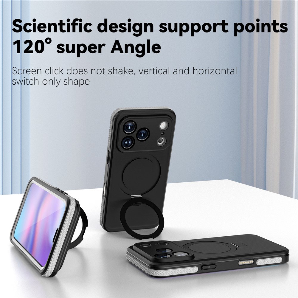REDPEPPER REDPEPPER iPhone 17 Pro Skal MagSafe Kickstand Vattentät IP68 - Teknikhallen.se