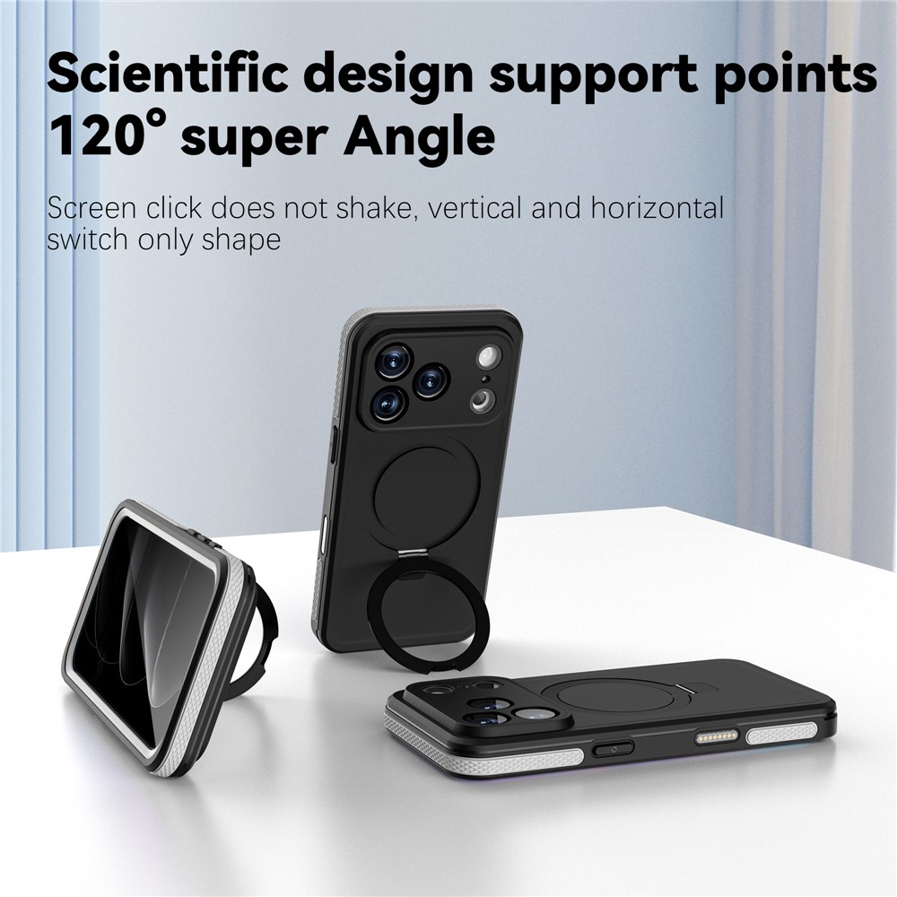 REDPEPPER REDPEPPER iPhone 17 Pro Max Skal MagSafe Kickstand Vattentät IP68 - Teknikhallen.se