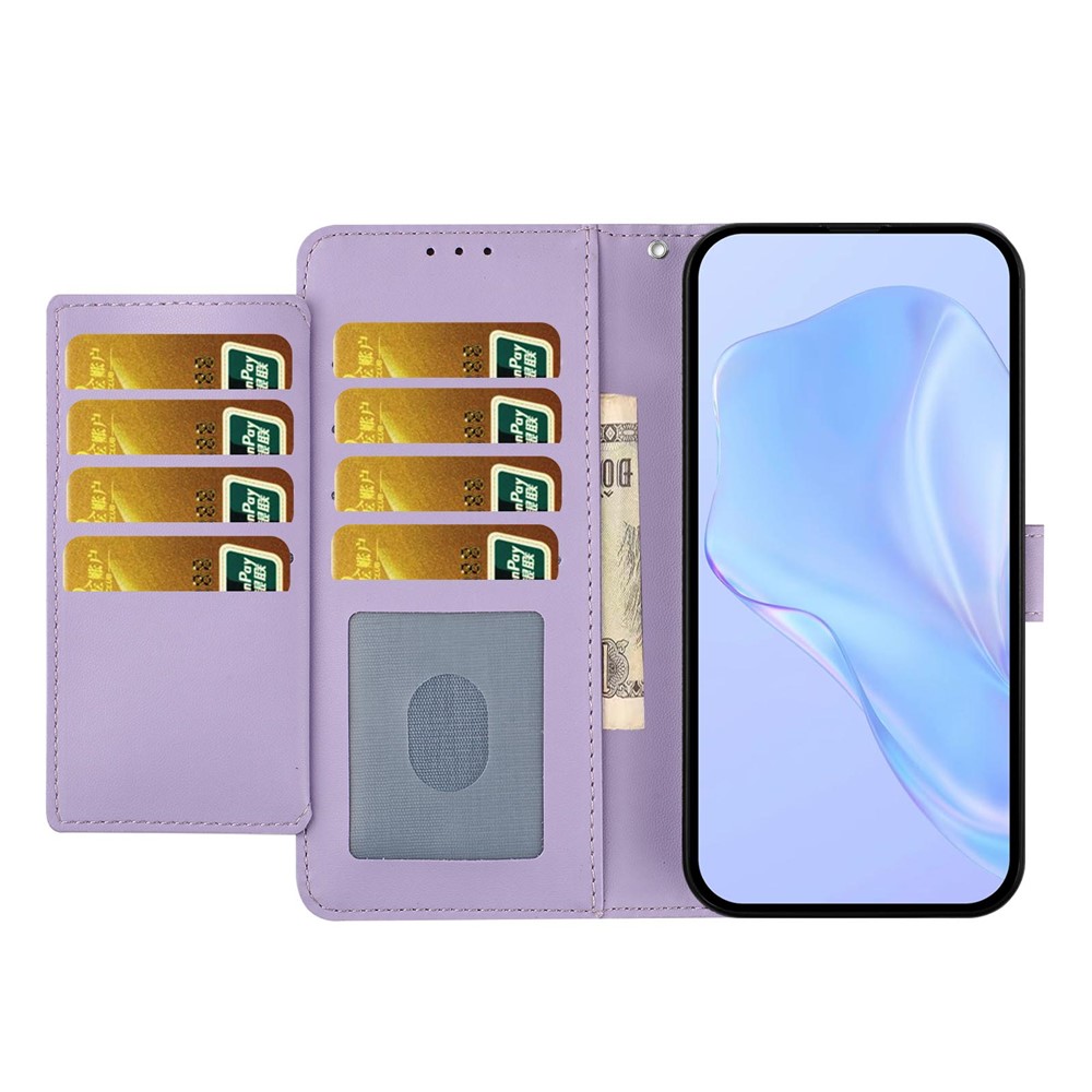  Google Pixel 10a Fodral Läder Lila - Teknikhallen.se