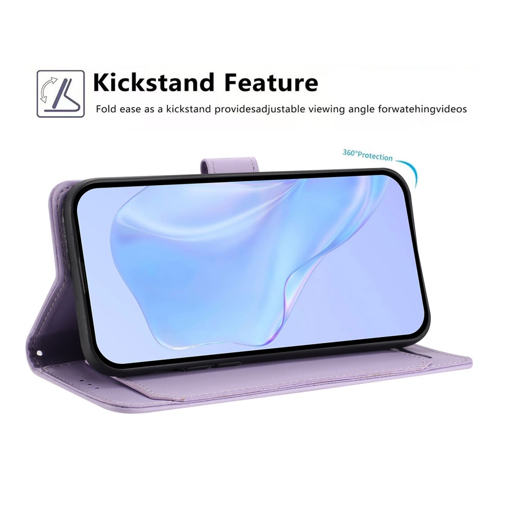  Google Pixel 10a Fodral Läder Lila - Teknikhallen.se