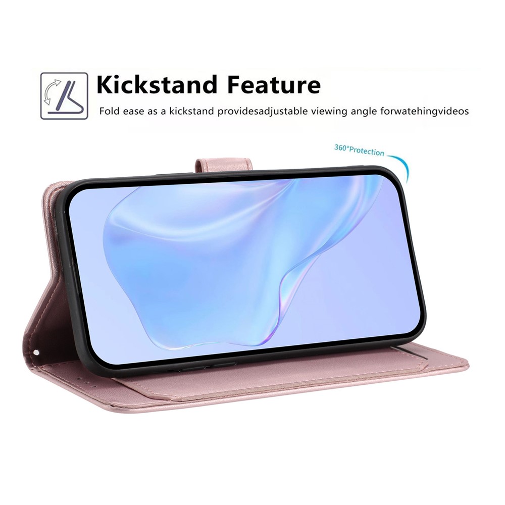  Google Pixel 10a Fodral Läder Roséguld - Teknikhallen.se