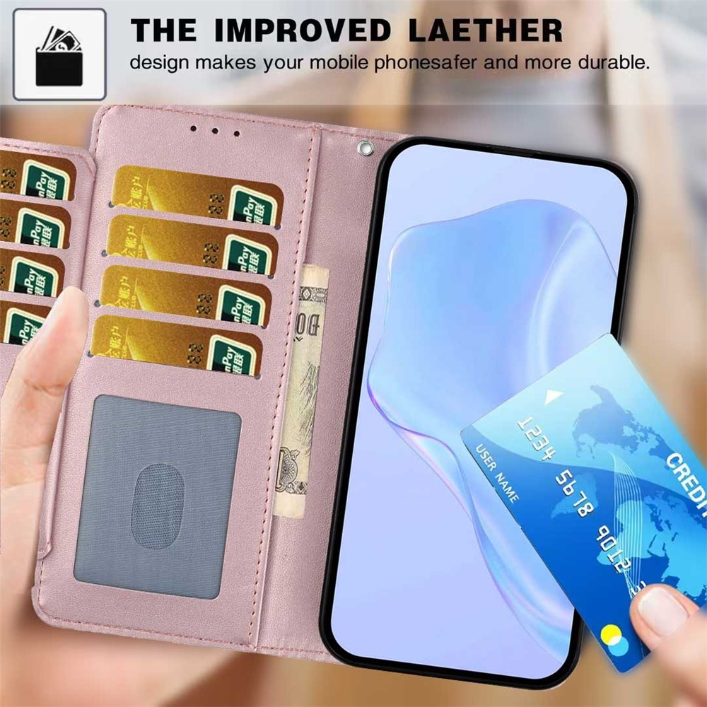  Google Pixel 10a Fodral Läder Roséguld - Teknikhallen.se