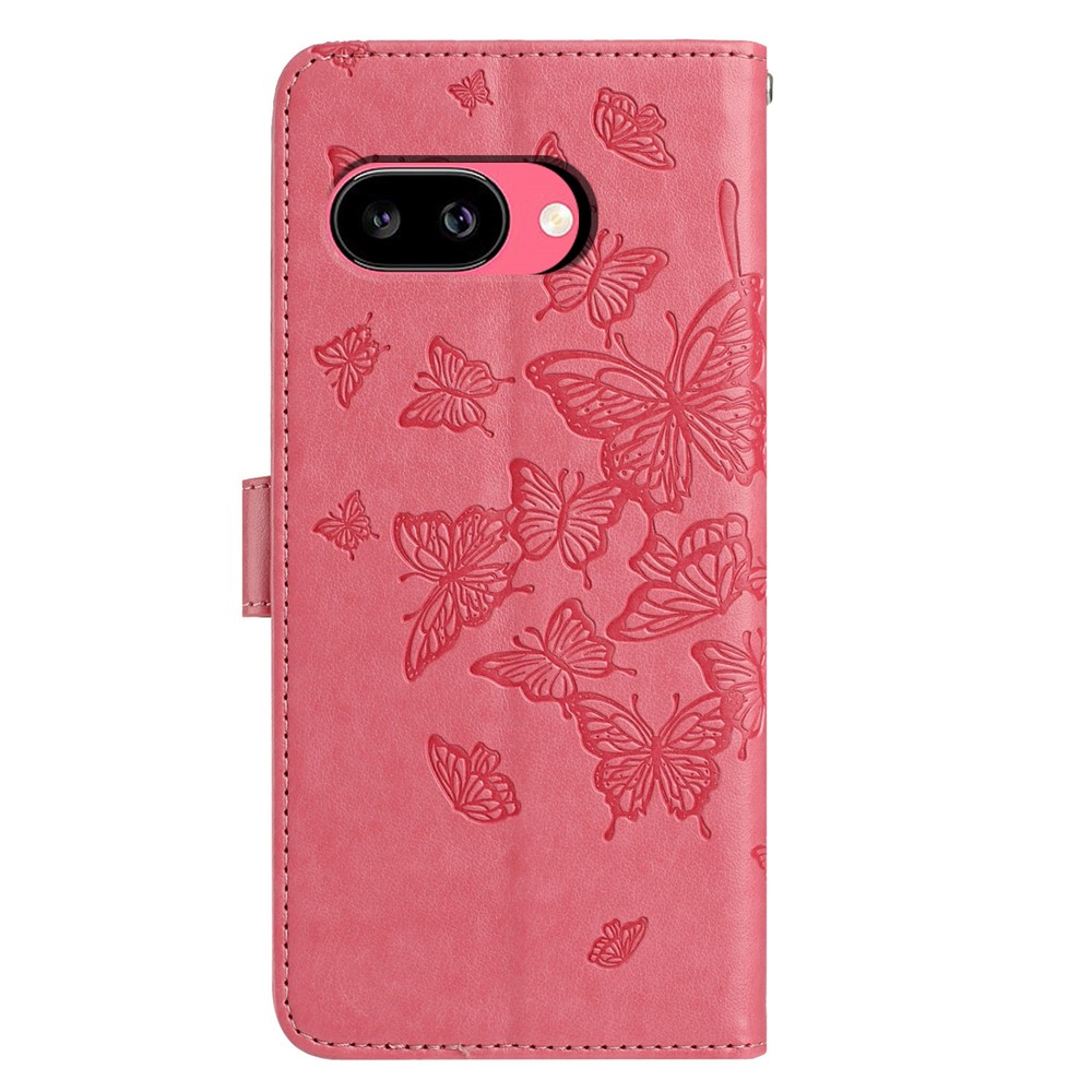 Google Pixel 10a Fodral Med Fjäril Tryck Rosa - Teknikhallen.se