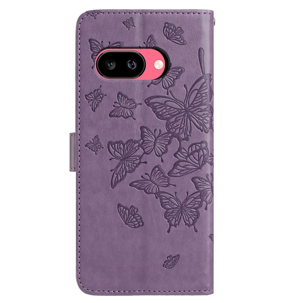  Google Pixel 10a Fodral Med Fjäril Tryck Lila - Teknikhallen.se