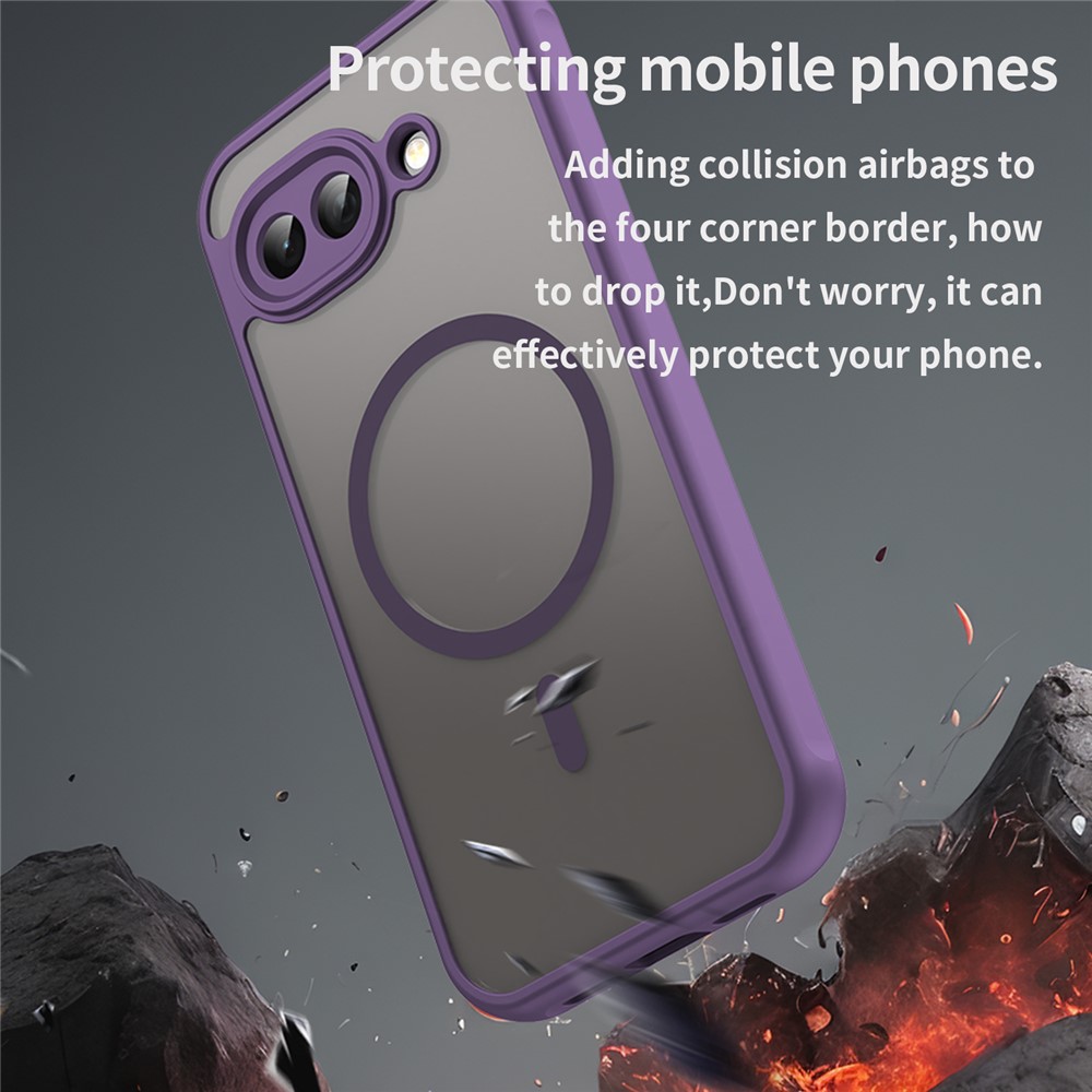  Google Pixel 10a Skal MagSafe Hybrid Lila - Teknikhallen.se