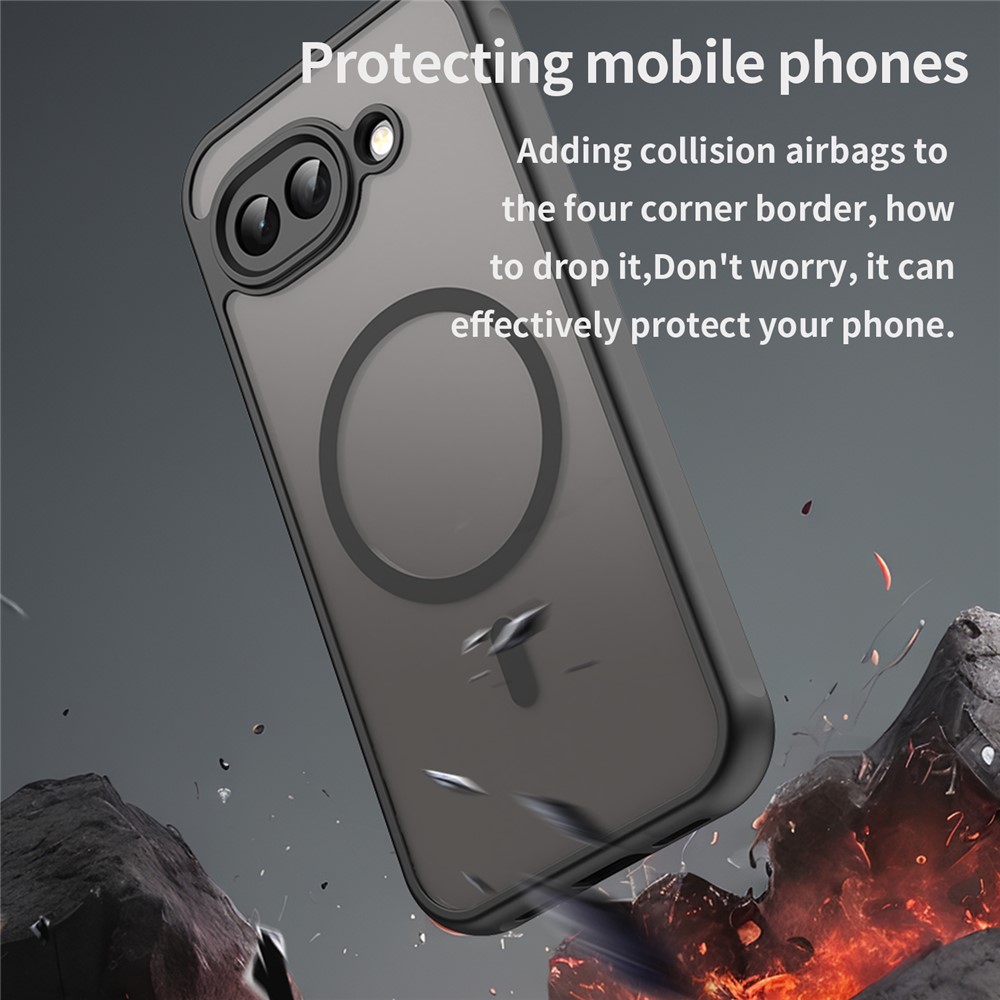  Google Pixel 10a Skal MagSafe Hybrid Svart - Teknikhallen.se