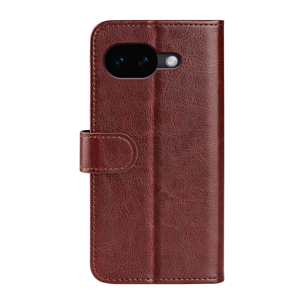  Google Pixel 10a Fodral Crazy Horse Läder Brun - Teknikhallen.se