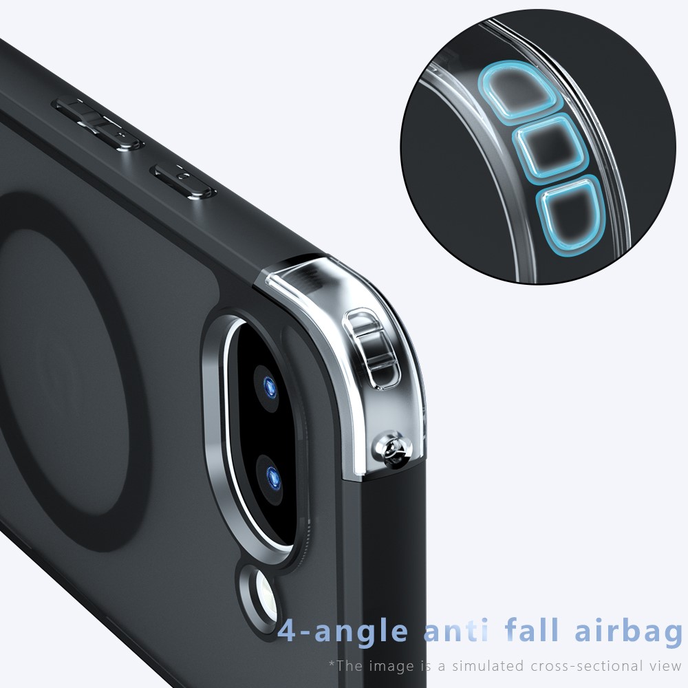  Google Pixel 10a Skal Hybrid Transparent / Svart - Teknikhallen.se