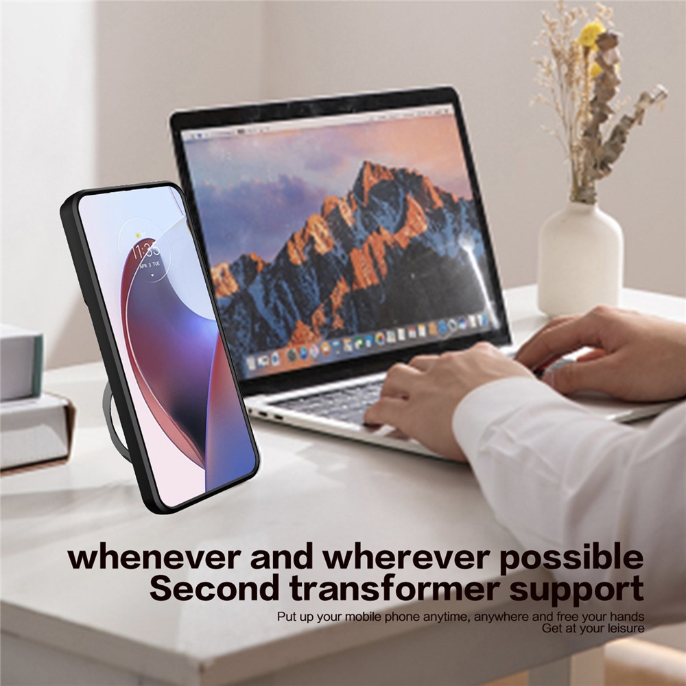  Samsung Galaxy S26 Ultra Skal CamShield Kickstand Hybrid Svart - Teknikhallen.se