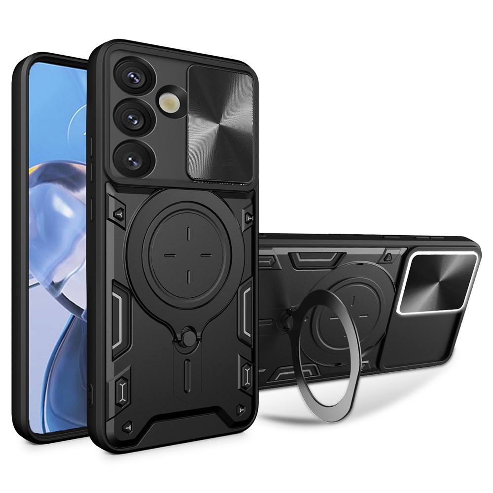  Samsung Galaxy S26 Plus Skal CamShield Kickstand Hybrid Svart - Teknikhallen.se